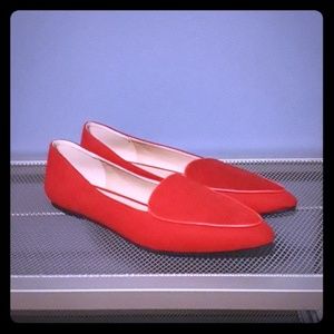 MIA Red Pointy Toe Flats